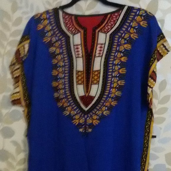 Blue Beach Kaftan Dress Tunic / Bathing Suit Cover Up / New! (2/$60❤️) - Picture 2 of 3